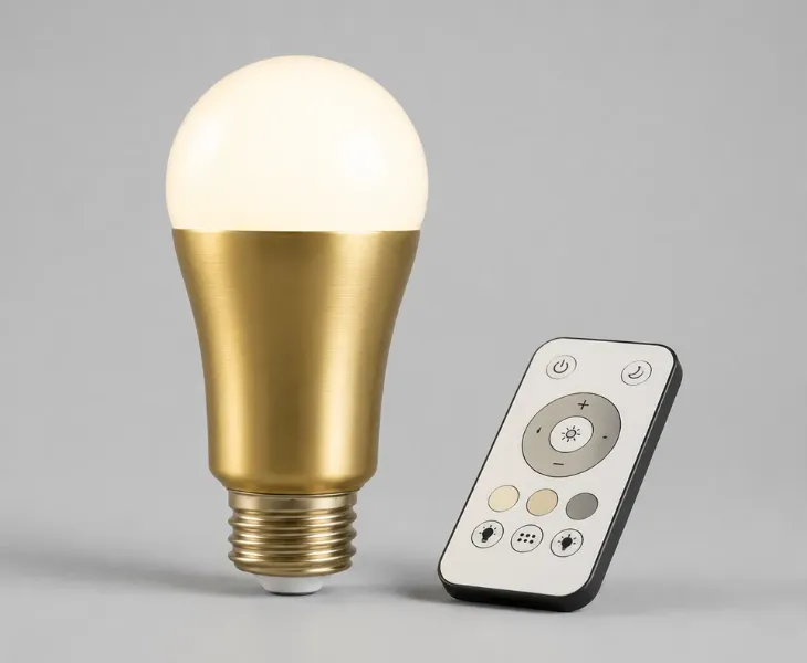 LED pendant light bulb with remote control color temperature adjustment